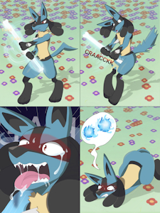 Eso Comm- Lucario Spin Cycle by ConquestGoddess