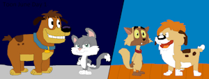 Toon June #1: Swap the Cat and Dog Duo by SandyCheeksandKennyCat