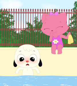 On the pool by takaneru