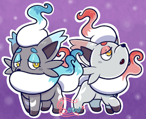 Ghostly Foxes by Bowsaremyfriends