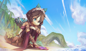 Starfish ( Commission ) by echOwOcha