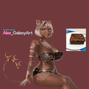 Chocolate Kitten Censura by AlexGalaxyArt by AlexGalaxyArt