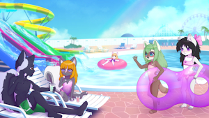 Pool party! by ButterscotchLollipop