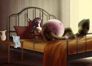 Difficult delivery - art by Igglypou by Feligris