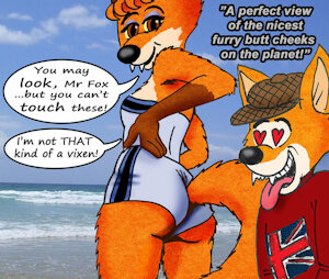 A perfect view of two of the nicest furry butt cheeks on the planet! by SoVeryNaughty