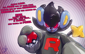Rubber Rocket Luxray POV by Stormdragonblueart