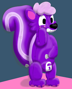 Skunky, the inflatable skunk by Zelt0Husky