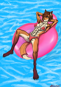 Tomboy fox girl by Brochion
