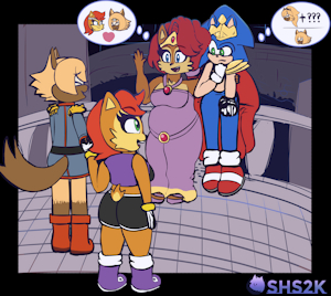 Sonia Presenting Solas to her Parents by SuperHyperSonic2000