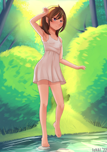 (OC)"Cute Girl in the Forest" by IoNaI