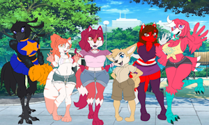 Inkbunny Summer Cheer Friends 2022 by joykill