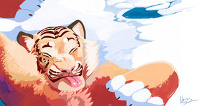 Taking a nap on the cold by Negger