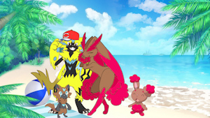 We Are Family on The Beach by RayFox804