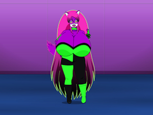Shego Aleena the bimbo werehog by shegoaleena1