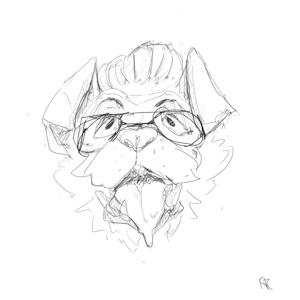 Headshot Sketch #1 by Lillyth