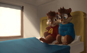 Alvin and Simon by KrimsonStinks