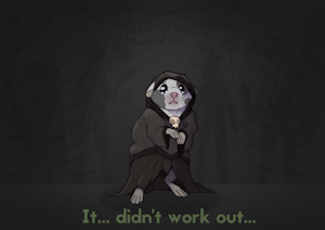 [Personal Art] Ogryzek is alone now... by Gela98