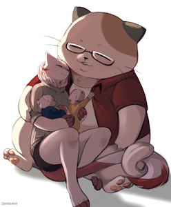 Sketch - Cat Family by Bahnbahn