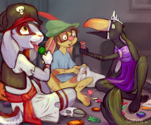 Enjoying the Loot by GoatyPie