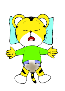Sleepy, Soaky Shimajiro by ClayMongoose