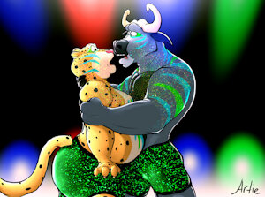 Forbidden kiss by ArtieTheArtBull