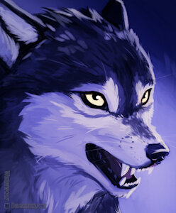 Wolf speedpaint by WerewolfDegenerate