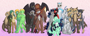 The Moon Family and Marry-In´s by ManicMoon