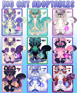 BIG CAT ADOPTABLES by Weesmeet