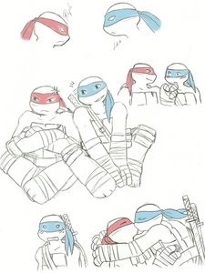 RaphxLeo doodles by NinjaTurtleLisa