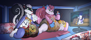 Paw patrol binge watching by KASTMI