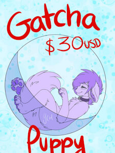 Gatcha puppy YCH! $30 USD(Paypal only) Unlimited ych by RouxySoraWolf