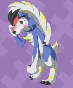 Archen - Midnight Lycanroc Form by YokitheYoshi
