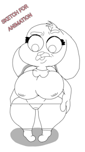 Anais's Growth Spurt : Animation Sketch by JamesHedgehog