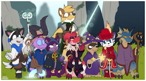 1 Rogue, 7 Mages by Graedius