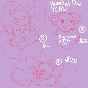 Valentine's Day YCHs by BeautifulMystery