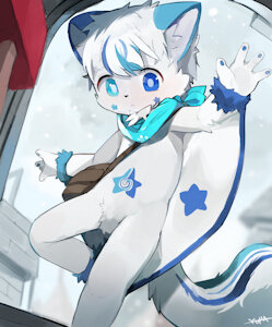 Snow Squirrel by Yupa