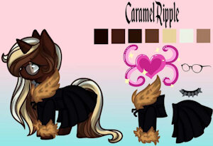 Caramel Ripple Refference Sheet 2 by ScarletSoftPaws