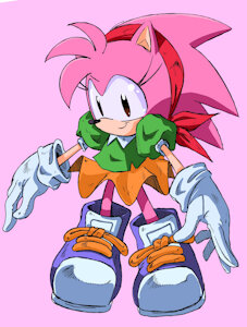 Classic Amy colored sketch by randomguy999