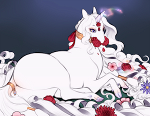 Feral Mior flower mane by RevaDiehard