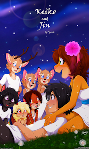Keiko and Jin Comic Back Cover by Piporete