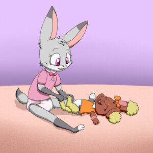 Rose Tickles Dahlia -By ConejoBlanco- by DanielMania123