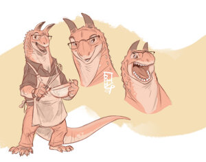 “Cooper” - Expression Sheet by Aerosaur83