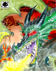  [Practice] My FIRST SPEED-PAINT DRAGON! [Tablet Training] by TheFuzzySpade