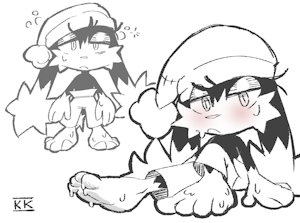 Sleepy Klonoa's sweaty feet by KlonoaKing