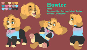 Howler Reff Sheet (Rockfall) by Skyesabelle