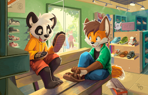 Shoe Store by pandapaco