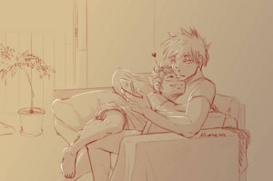 JJK 5U: cuddles by XaljaRuno
