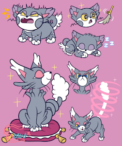 Evo Swap Kitty Doodles by Bowsaremyfriends