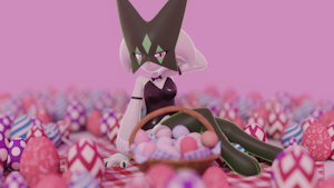 Meowscarada Easter by Hitmarker
