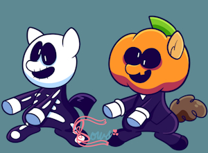 Spooky Month but with Horses by Bowsaremyfriends